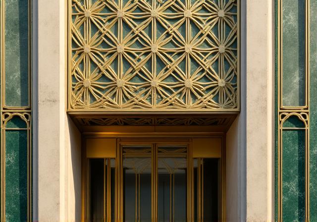 Particolare architettonico Art Déco a Roma