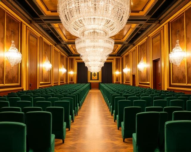 Sala eventi elegante in stile Grande Gatsby